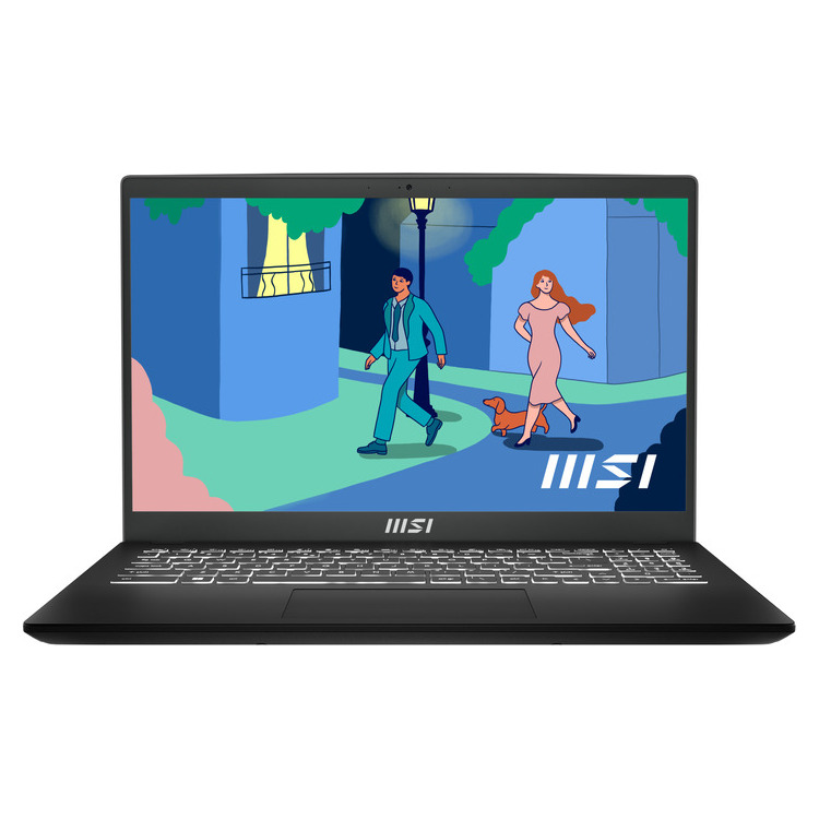 MSI Laptop Modern 15 B7M 15.6 FHD IPS R5-7430U/16GB/512GB SSD/Win 11 Home/2Y/Classic Black