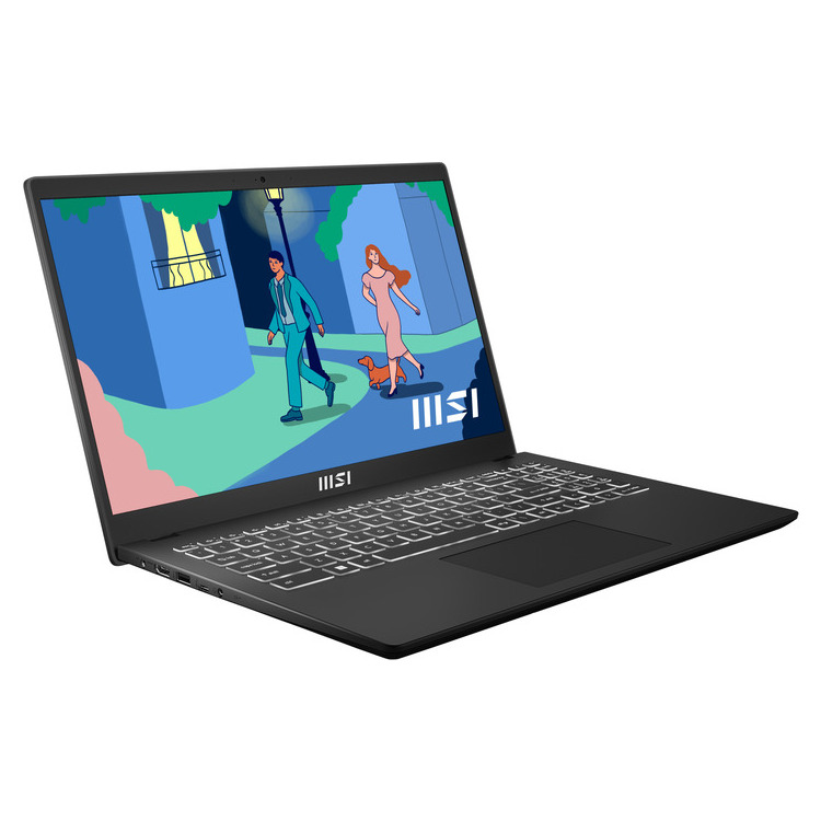 MSI Laptop Modern 15 B7M 15.6 FHD IPS R5-7430U/16GB/512GB SSD/Win 11 Home/2Y/Classic Black - Image 2