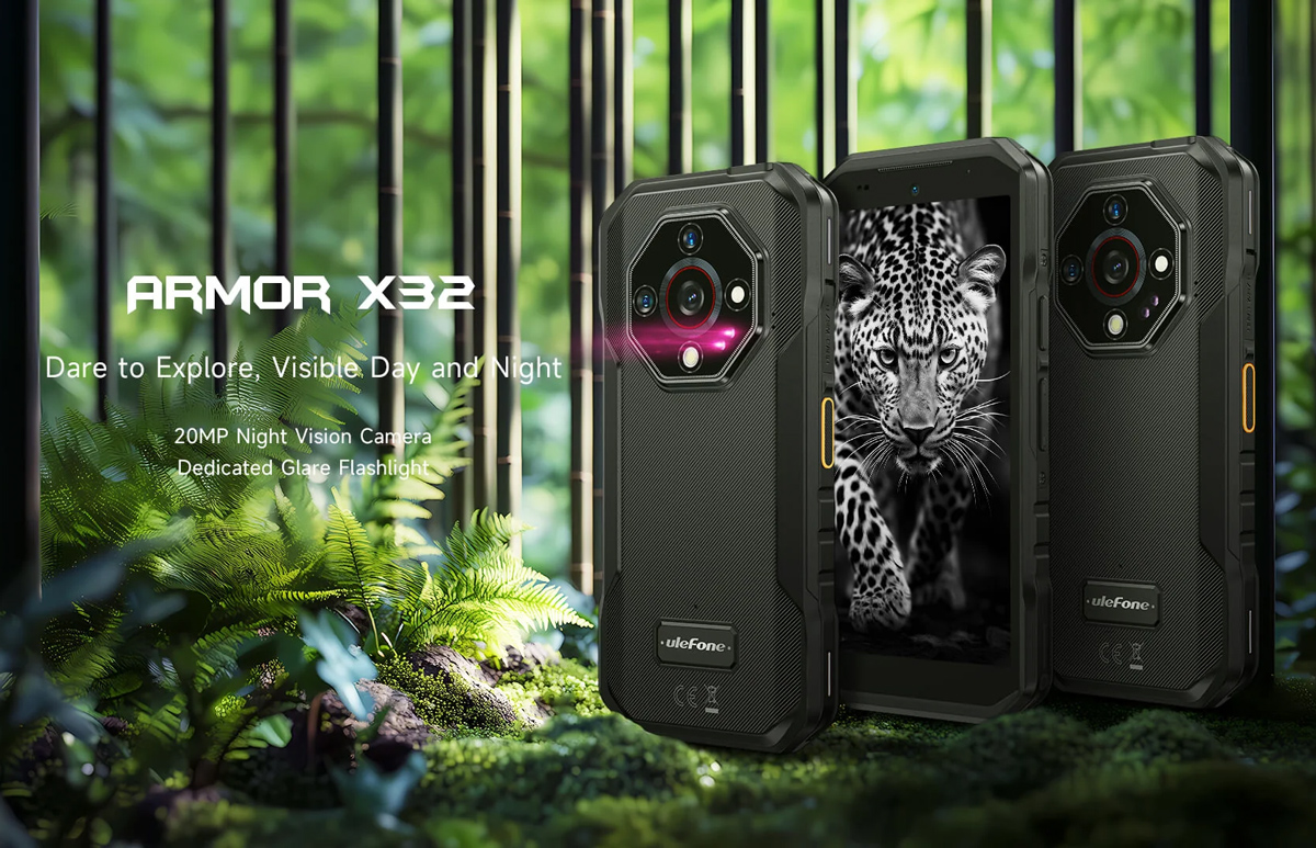 ULEFONE smartphone Armor X32, 5.65", 6/128GB, 5500mAh, IP68/IP69K, μαύρο