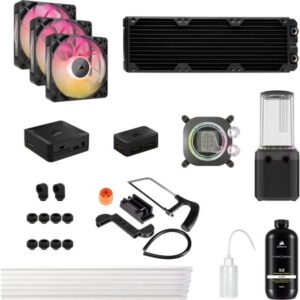 CORSAIR HydroX XH505i iCUE LINK Custom Cooling Kit (Stealth Gray)