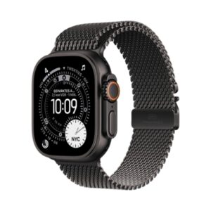 Apple Watch Ultra 3 (Series 11 2025) Gps +Cellular 49mm Black Titanium Case με Black Titanium Milanese Loop M Black EU - Apple - MF1Q4QF/A - 0195950610871 -