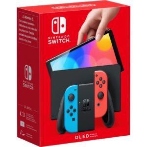 Switch (OLED-Modell) (neon-rot/neon-blau)-Nintendo-10007455-0045496453442 -