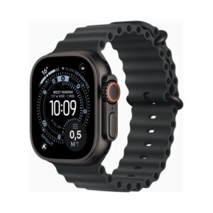 Apple Watch Ultra 3 (Series 11 2025) Gps +Cellular 49mm Black Titanium Case με Ocean Band Black EU - Apple - MF0J4QF/A - 0195950609967 -